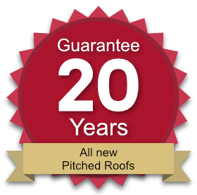 20 year guarantee on all new pitched roofs